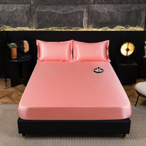 SUNLIGHT HOME Cooling Waterproof BedsheetSolid Color Fitted Bed SheetBreathable Mattress Cover