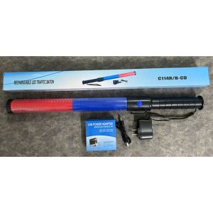 กระบองไฟจราจร 3 จังหวะ ชาร์จไฟได้ SE-900 Traffic baton แท่งกระบองไฟจราจร Traffic baton กระบองไฟโบกฉุกเฉิน 54 ซม(จัดส่งภายใน 24 ชั่วโมงในกรุงเทพฯ)