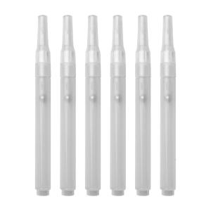 6Pcs Rõ Ràng Rỗng bút đầu lông Refillable Acrylic Rỗng Bút Đánh Dấu Rỗng bút sơn Cho Bức Tranh Trên Giấy Vải Vải