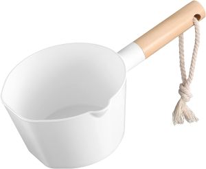 NORDIC WATER DIPPER WITH WOODEN HANDLE TABO WATER SCOOP WATER SCOOPER WATER LADLE