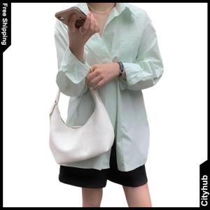 PU Underarm Bags Solid Color Handbag Purse Top Handle Handbag for Women Ladies Work Travel Commuting