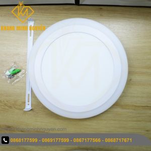 Đèn ốp trần ban công logia - công suất 18W - ánh sáng Trắng 6500K có viền màu xanh dương - Tròn D250 và Vuông 250x250