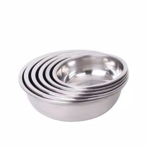 promo!!! 6pcs baskom stainless ukurran 14-24 cm