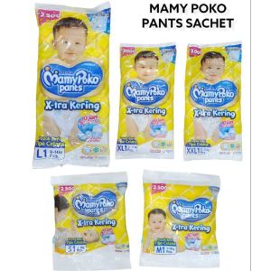 MamyPoko / Mamy Poko Pants Pampers Diapers Popok Celana Xtra Kering Size S / M / L / XL SACHET