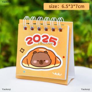 [COD] Yaokeqi Creative Mini Cartoon Desk Calendar Cute Capybara Portable Pocket Calendar Manage Time Schedule Desktop Decoration Gifts