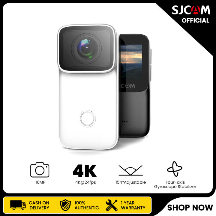 SJCAM C200 4K Mini WiFi Action Camera with 1.28 Inch IPS Screen 5M Body ...