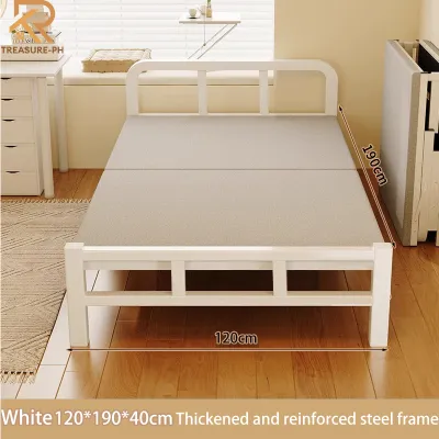 Bona Simple Folding bed for lunch break Foldable Single Sofa Bed Portable folding bed with mattress Heavy Duty Single Bed