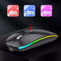 Dual Mode Bluetooth 2.4G Wireless Mouse One-Click Desktop Function Type-C Rechargeable Silent Backlight Mice for Laptop PC Computer. 