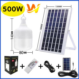 WAHA 1000W buy1 take1 solar light bulb solar light outdoor waterproof solar bulb light outdoor waterproof indoor light solar light with panel