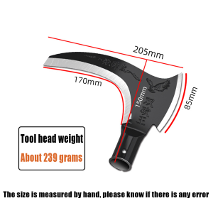 2in1 เคียวหัวขวาน เคียวเหล็กแมงกานิส ญี่ปุ่น สำหรับตัดแต่งกิ่งไม้ ตัดไม้ อเนกประสงค์