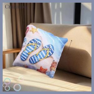 [Cumarba] 3ชิ้นบ้านตุ๊กตาโมเดลหมอนชายหาดและมหาสมุทรในฤดูร้อนหมอนตุ๊กตาของเล่นขนาดเล็กตกแต่งบ้านโซฟาเครื่องประดับบ้านตุ๊กตาอุปกรณ์ตกแต่งบ้าน