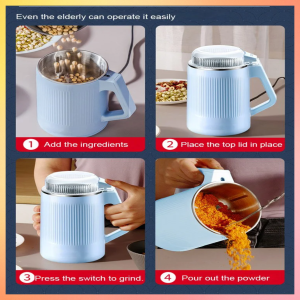 Grinder Strong Abrasion Power Easy Crush Powder Quickly Out of Fine Powder Transparent Lid