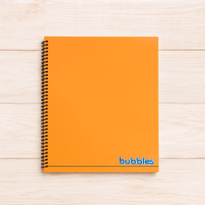 Hodeso Bubbles Spiral Notebook 200mm x 250mm 80 Leaves (160 Pages) Glossy Cover Durable Spiral Binding Smooth Writing Surface for School Office Journaling