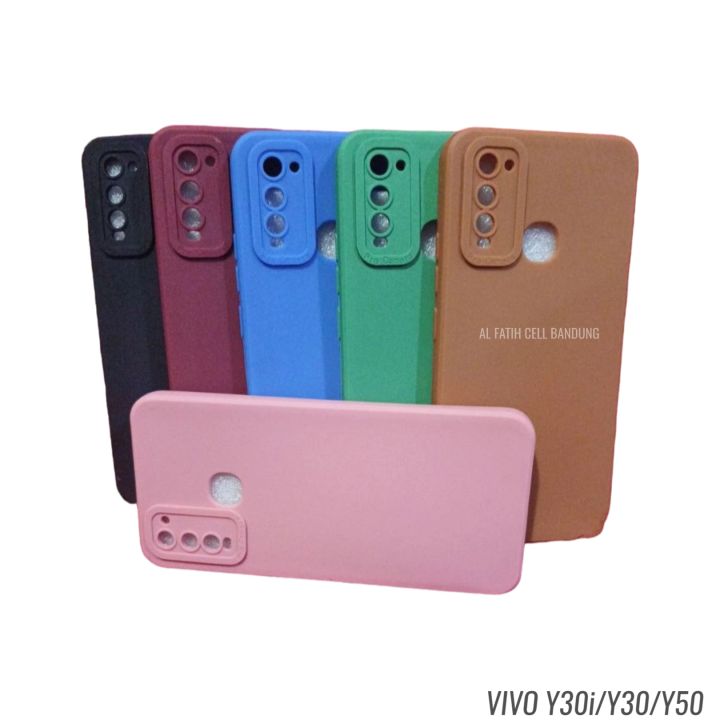 Case Vivo Y50 Y30 Y30i Softcase Maccaron Pro Camera Full Cover