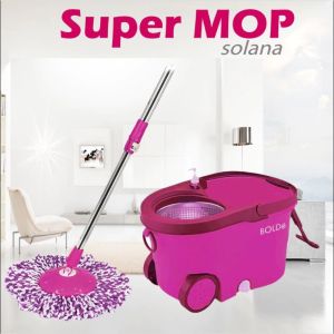 Alat Pel Lantai Super Mop BOLDe SOLANA Stainless Roda