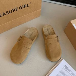 Free Shipping Casual Half-Slipper Sandals For Women Spring/Summer 2026 New Style Outdoor Wear Half-Toe Design Autumn/Cool Weather Sandals Thick-Soled Casual Shoes