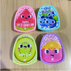 Gaby Fruit Lunch Box Wadah Makanan 3skat Murah dan Tebal Kotak Bekal Anak Sekolah Souvenir Ultah Motif Buah Buahan