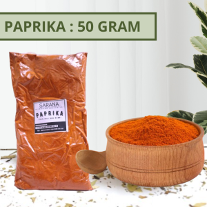 Paprika Bubuk Merah Asli Segar 50 Gram Paprika Powder Rempah Rempah Komplit