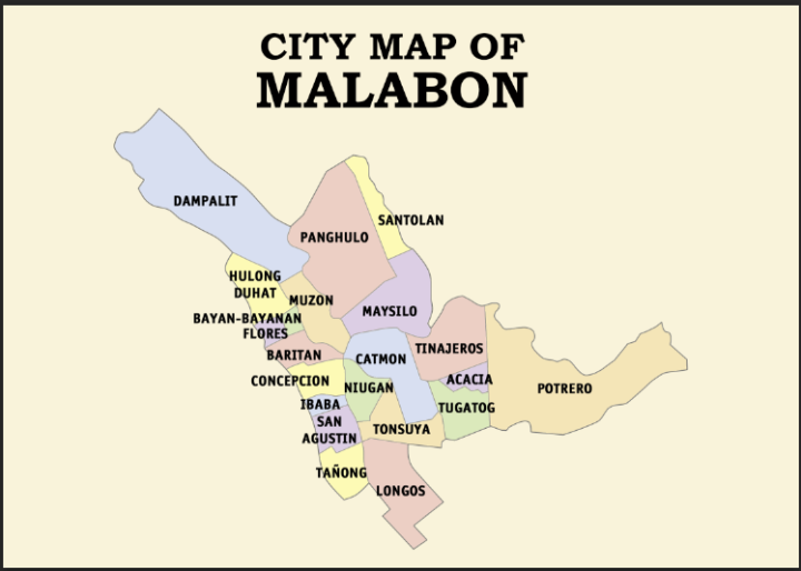 Malabon City Map A4 Laminated Chart | Lazada PH