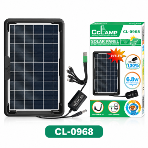 Solar Charging Panel 10W 6W 6V Fast Charging Solar Energy Panel with 4 USB Ports for Camping for Cellphone Charger Portable