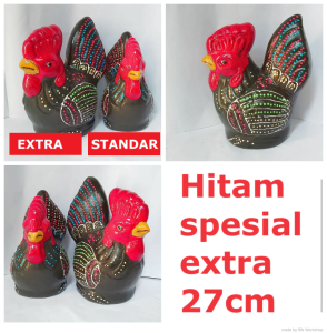Celengan ayam tanah liat premium ukuran extra 27cm celengan target jutaan murah karakter unik kado ultah anak garansi pecah ganti baru atau uang kembali