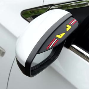 Car Rearview Mirror Rain Eyebrow Window Deflectors Car Rain Eyebrow Rain Shield Rearview Mirror Rain Block Board Reflector Shelter from Rain Universal