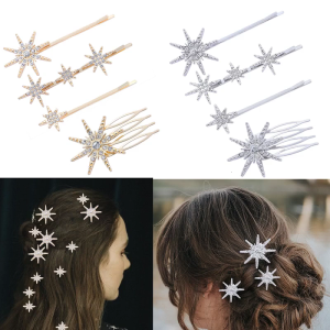 Bride Hair Clip Wedding Barrettes Bride Hair Pin Rhinestones Hair Clip Bridal Barrettes Hair Comb Bride Hair Accessories