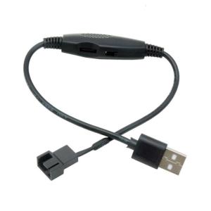 USB to 4Pin PWM 5V USB Sleeved Fan USB to 4Pin Case Fan Adapter Connector Cable Power Adapter Cable Replacement