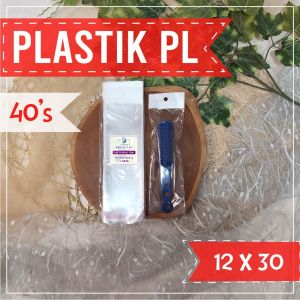 Plastik Display 12x30 Cm 40 Micron-Plastik Perlize - Plastik OPP Gantung- Plastik Aksesoris & Snack