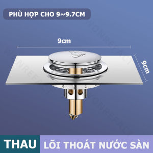 Ga Thoát Sàn Inox 304 Dày Dặn Siêu Bền - Phễu Thoát Nước Nhấn Chân Bật Tự Động Chống Trào Ngược Ngăn Mùi Tuyệt Đối