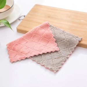 Microfiber Kitchen Towels Tuala Dapur Dish cloth Superfine Plain Color Kain Lap Dapur Pencuci Pinggan 厨房布 1pc [E22]