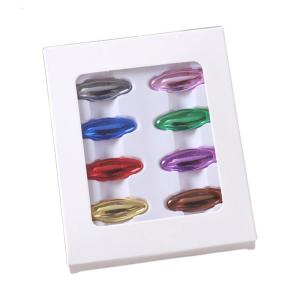 8Pcs Color Plastic Safety Pin Head Scarf Clip Neck Clip Muslim Silk Scarf Buckle Anti-exposure Brooch Pin Boxed