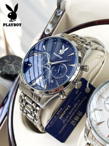 PLAYBOY Jam Tangan Lelaki Original Waterproof Murah Jarum Quartz Stainless Steel Business 2023 New Style Man Men Watch