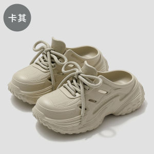 [Free Shipping] Womens Thick-Soled Clogs New Summer Beach Sandals Non-Slip Height-Enhancing For Outdoor Wear Mens Style.