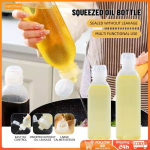 【Set】Oil Bottle Kitchen Condiment Squeeze Bottle Leak Proof Oil   Bottles Cooking Baking Ketchup Salad Dressing Vinegar Soy Sauce BBQ Seasoning Bottling Bottle PP5 Material earphea