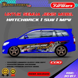INV 09 - STIKER DECAL INNOVA BARONG INV 09 - STIKER DECAL INNOVAREBORN PAJERO PHANTER SIGRA AVANZA - FREE CUSTOM NAMA