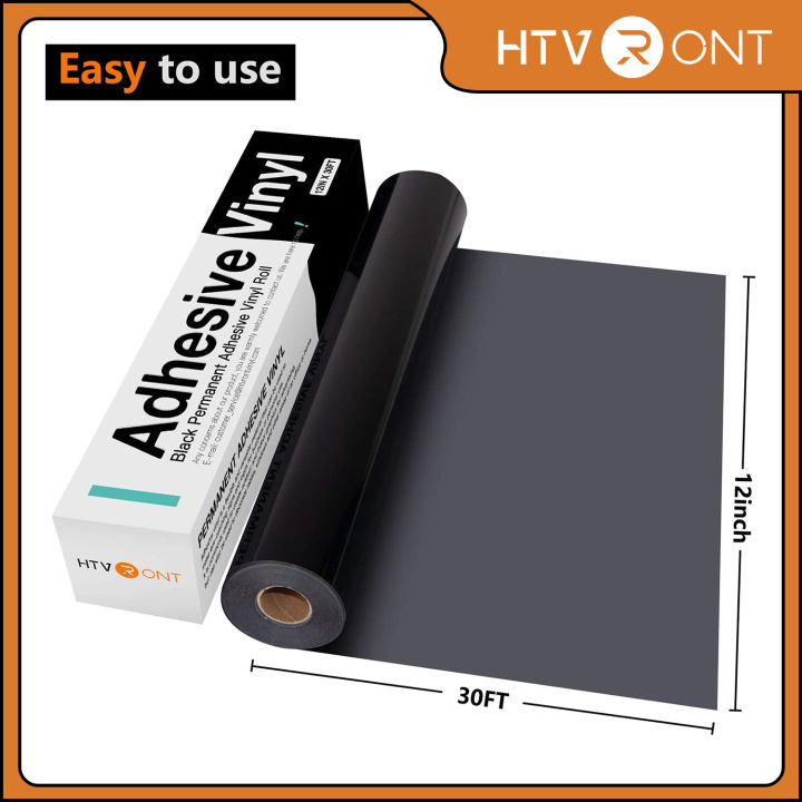 HTVRONT Glossy Self Adhesive Vinyl Roll Permanent Vinyl Sticker Roll