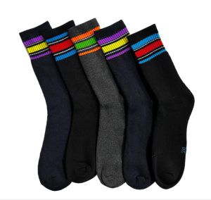 Masterpolo 3 Pairs Sports Thick Socks Tebal Stokin Dewasa Socks Stokin Panjang Tebal Stoking Berbelang Berkualiti 男士长筒袜