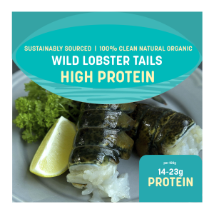 Wild Sustainable Frozen Lobster Tails (3 in a pack)