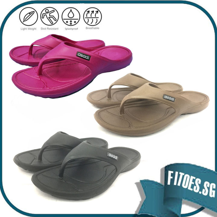 Asadi Flip Flop Slippers Thong Slippers Lightweight 1425 | Lazada Singapore