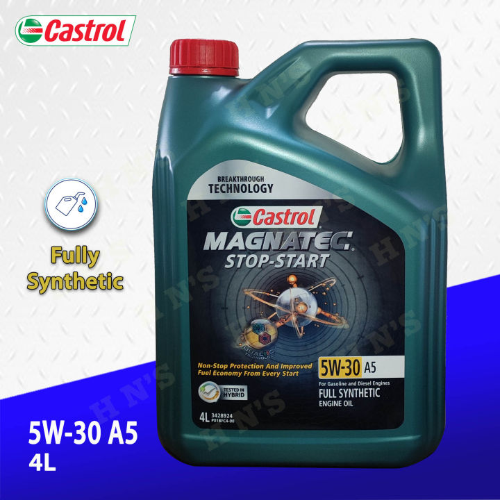 Castrol MAGNATEC STOP-START SAE 5W-30 Fully Synthetic Motor Oil 4L  (gas/diesel)