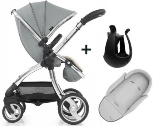 Egg pram platinum grey deals