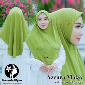 KASUARI hijab - AZZURA MALAY- jersy KNIT - hijab instan#kerudung#muslim