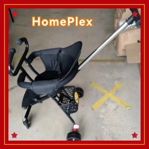 【READY STOCK】Foldable 4 wheels Baby Stroller with Soft Seat Stroller Magic Stroller Kids ( Free Basket)