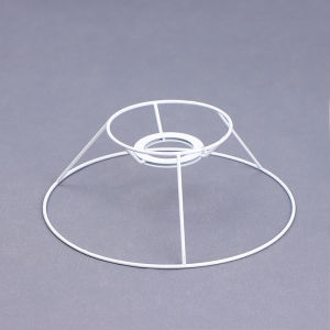 Fantic Lamp Lampshade Shade Wire Frame DIY Guard Ring Light Cage Holder Bulbpendant Drum Table Metal Vintage Cover Round Ceiling Iron