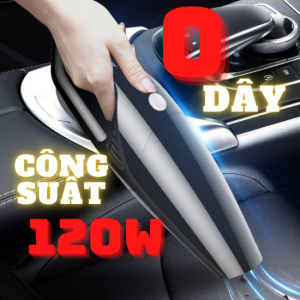 Máy hút bụi không dây 120w  lực hút mạnh mẽ 4500Pa có 5 loại đầu hút khác nhau