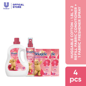Snuggle Freshness Trio - 1.8L + 2 Refill Fabric Conditioner + 1 Fabric Freshener Spray Set