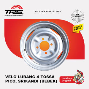 [TRS] VELG LUBANG 4 TOSSA PICO NOZOMI SRIKANDI HAPPY PERKASA 125 CC MODEL BEBEK
