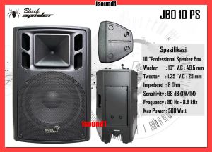 SPEAKER PORTABLE BLACK SPIDER JBO 10 PS JBO 10PS JBO10 PS JBO10PS SPEAKER PASIF 10 INCH ORIGINAL