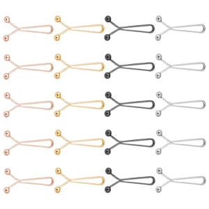 20ชิ้นกางเกงกระดุมกางเกงคลิปที่รัดแน่นกว่ากางเกงลดคลิปหนีบกางเกงรัดเอวสำหรับกางเกงยีนส์กระโปรงเดนิม